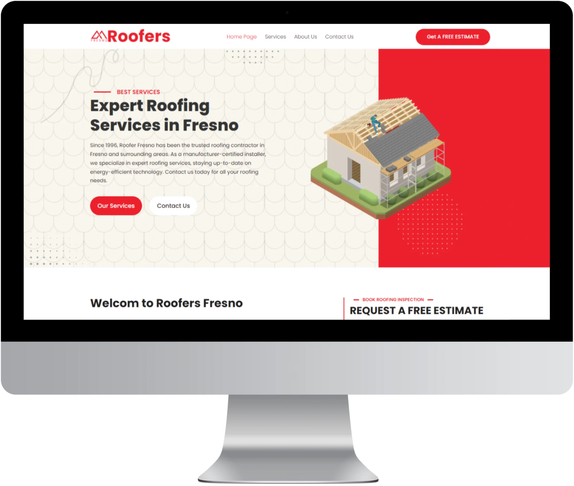 roofer fresco website development